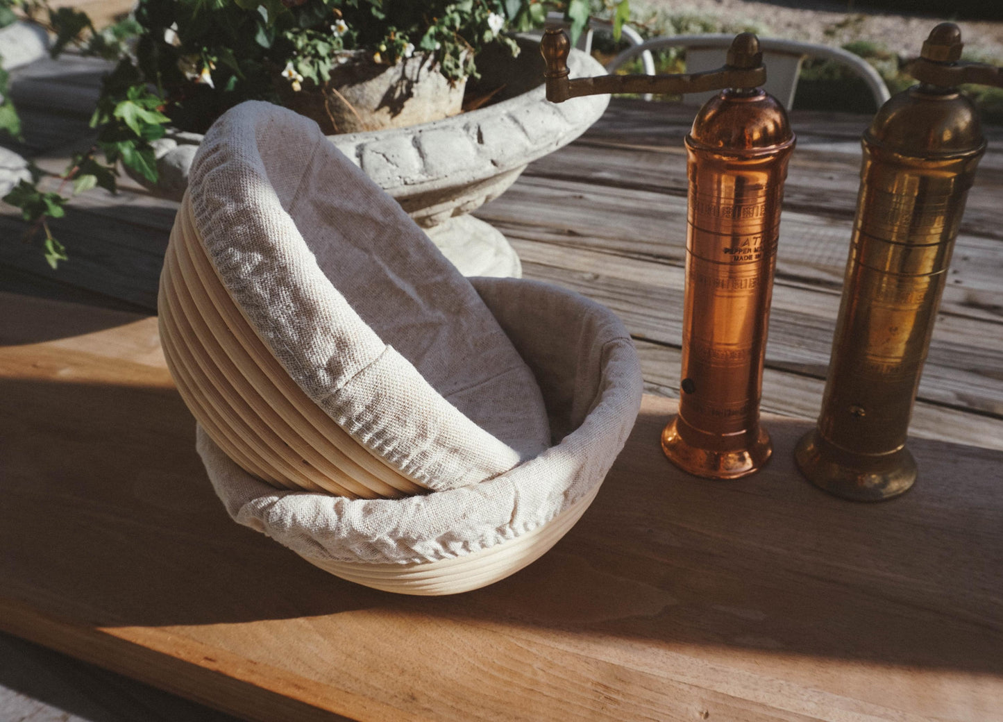 Handmade Banneton Bread Proofing Baskets – Set of 2 (7.1x3.5 inches) | Sourdough Rattan Dough Rising Baskets | Artisan Bread Baking