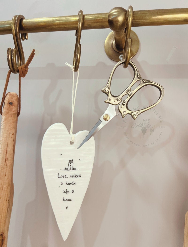 Brass Herb and Twine Scissors with  Cover – Unique Crafting & Kitchen Shears
