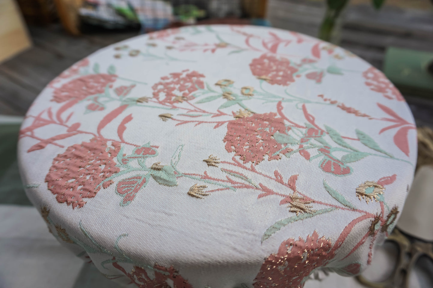 Antique Rose Bread Proofing Cover | English Garden Collection | Handmade Reusable Bowl Cover